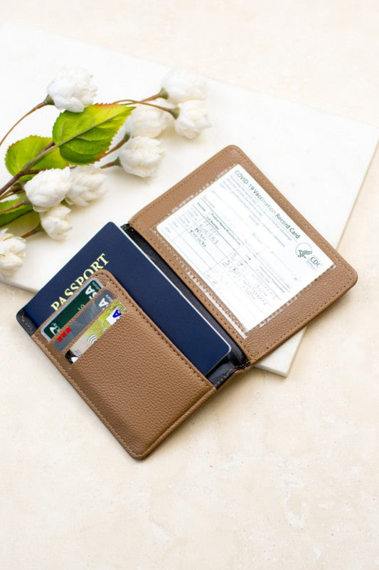 Passport and Vaccine Credit Card Wallet