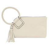 Fashion Cuff Handle Tassel Wristlet Clutch