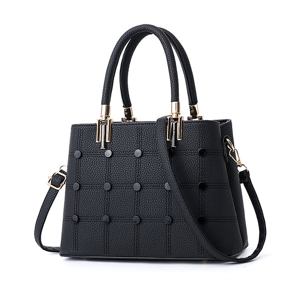 Rivet Embellished Handbag – Women's Stylish Shoulder Bag